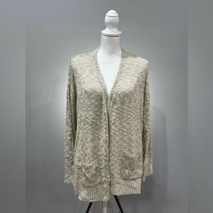 CLEARANCE! Gray RD Style Open Front Cardigan Size M VGUC